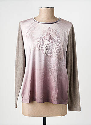 T-shirt manches longues manches longues marron RABE femme