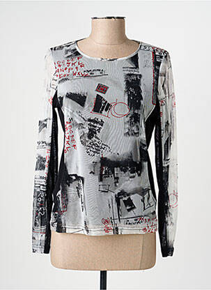 T-shirt manches longues manches longues gris PAUPORTÉ femme