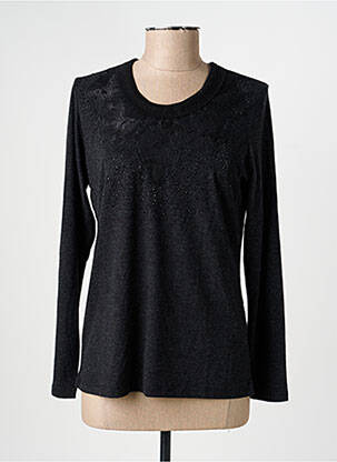 T-shirt manches longues manches longues gris GRIFFON femme
