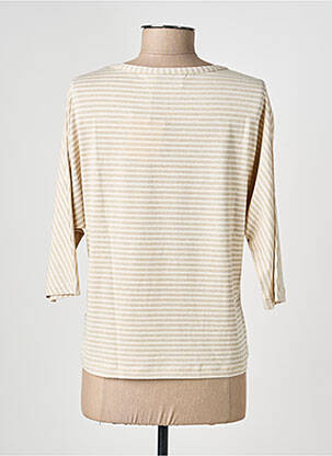 T-shirt manches 3/4 manches 3/4 beige GUITARE femme