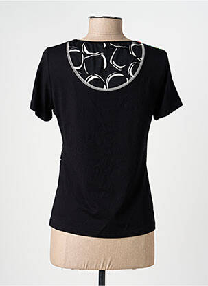 T-shirt imprimé fantaisie manches courtes noir PAUSE CAFE femme