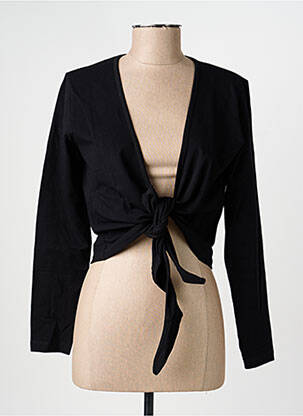 Boléro maille fine noir KATMAI femme