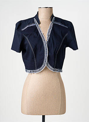 Veste casual coupe cintrée bleu CHRISTINE LAURE femme