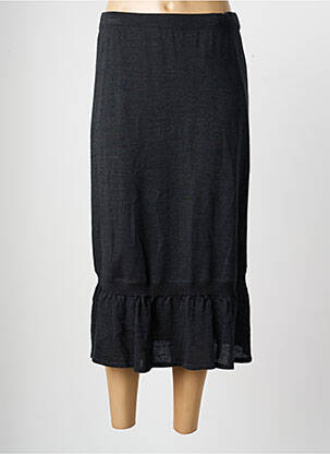 Jupe longue coupe droite gris PAUPORTÉ femme