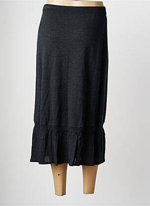 Jupe longue coupe droite gris PAUPORTÉ femme
