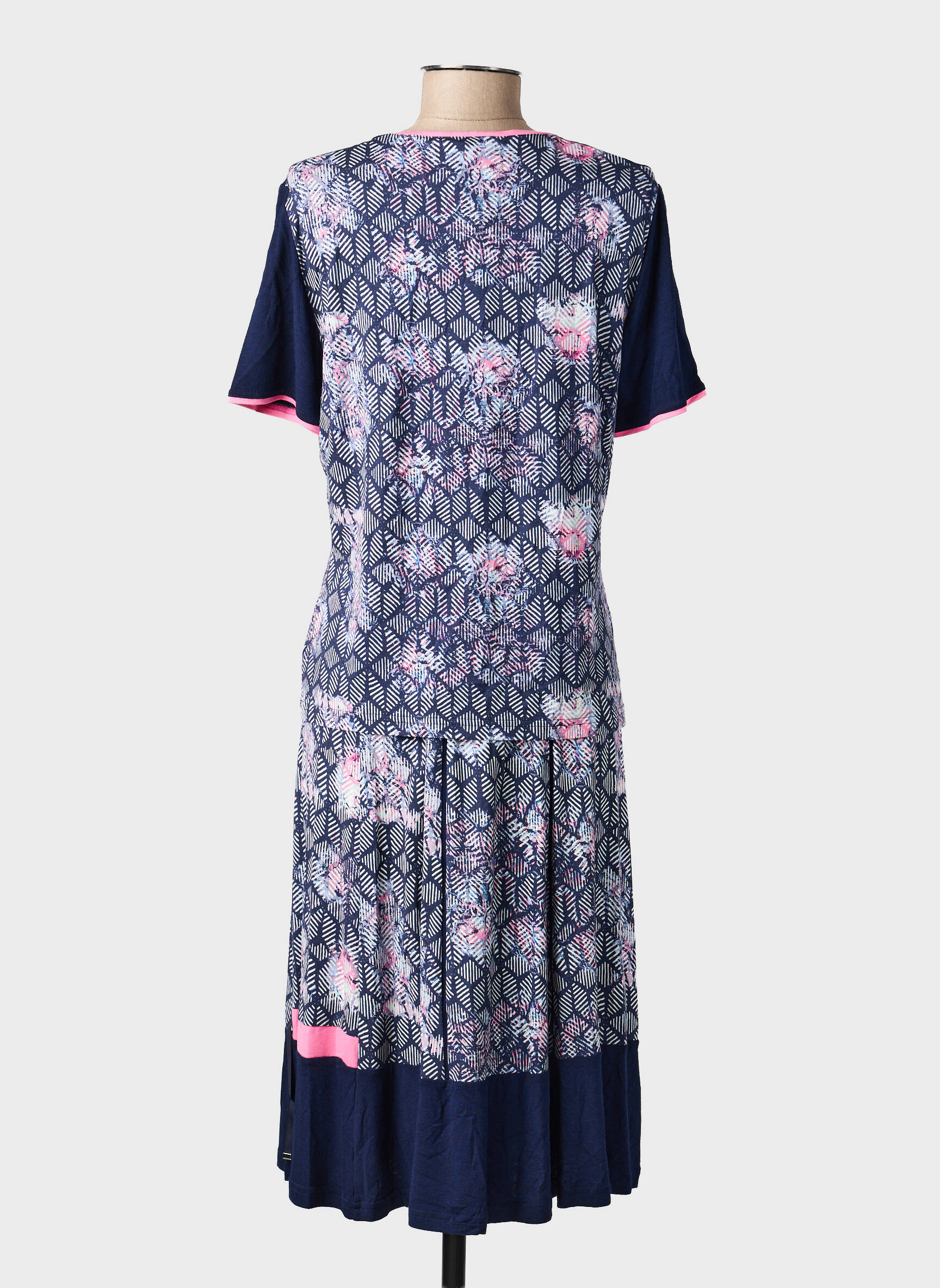 Ensemble jupe coupe cintrée bleu PAUPORTÉ femme
