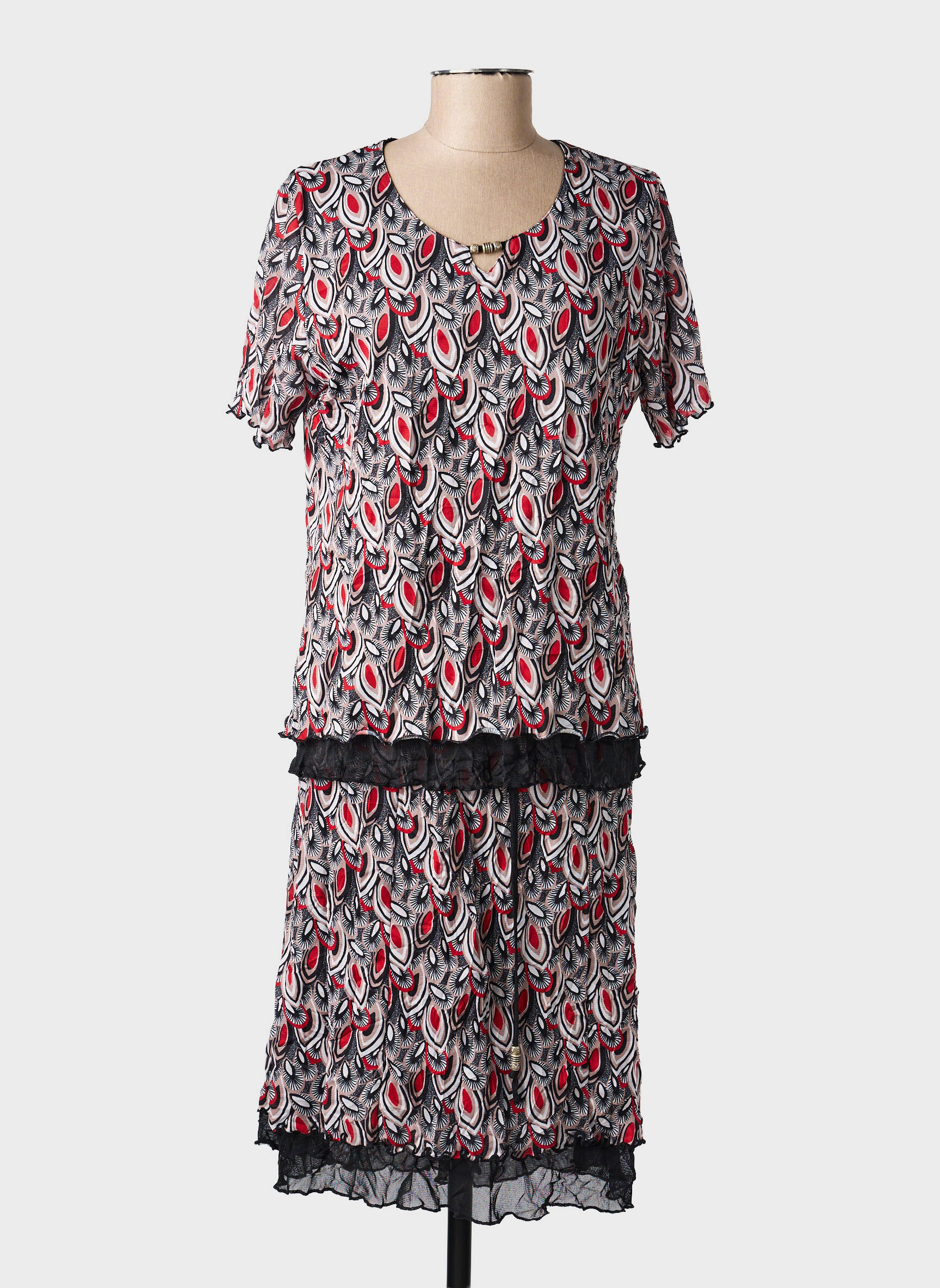 Ensemble jupe doublure noir GRIFFON femme