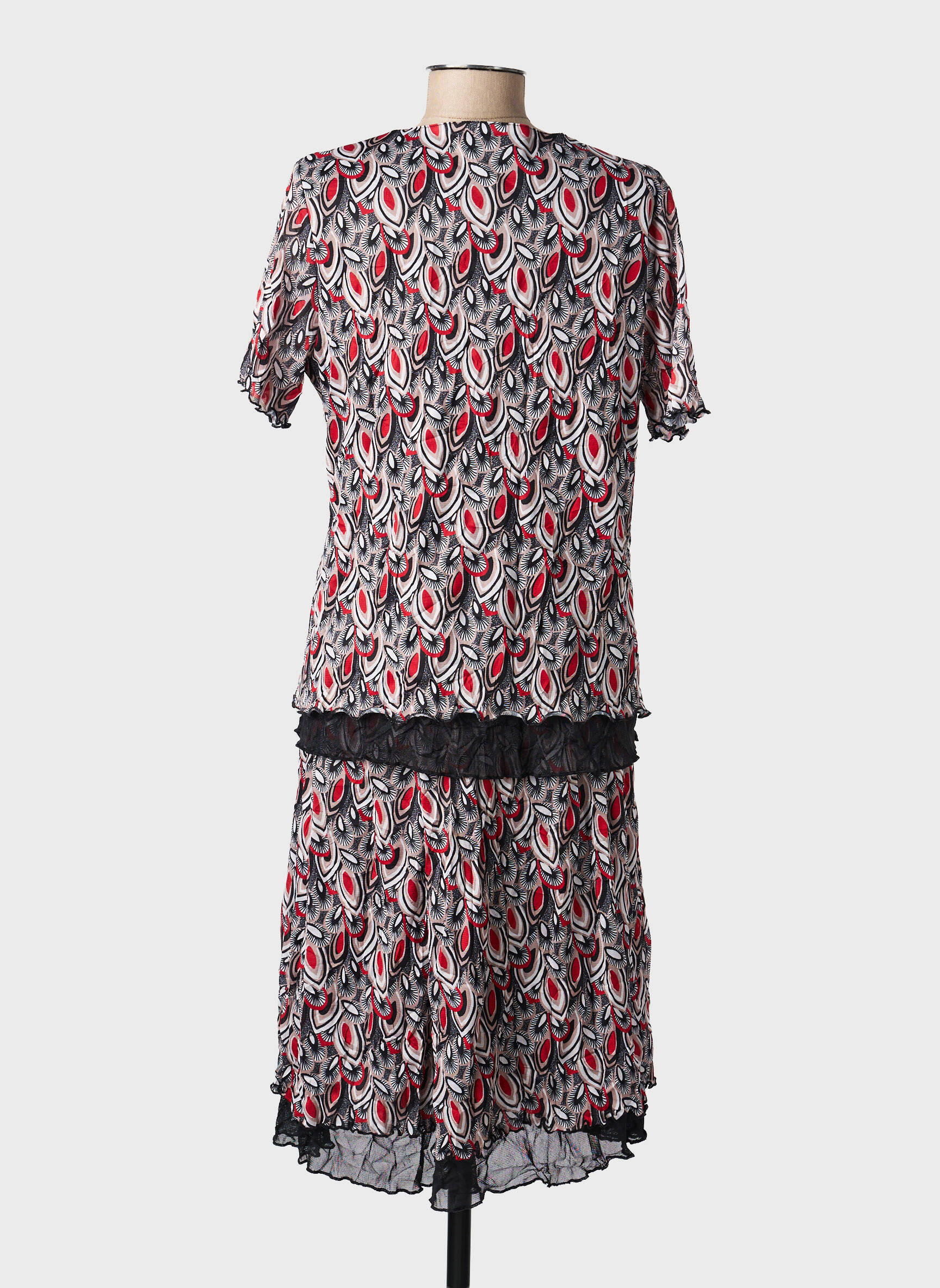 Ensemble jupe doublure noir GRIFFON femme