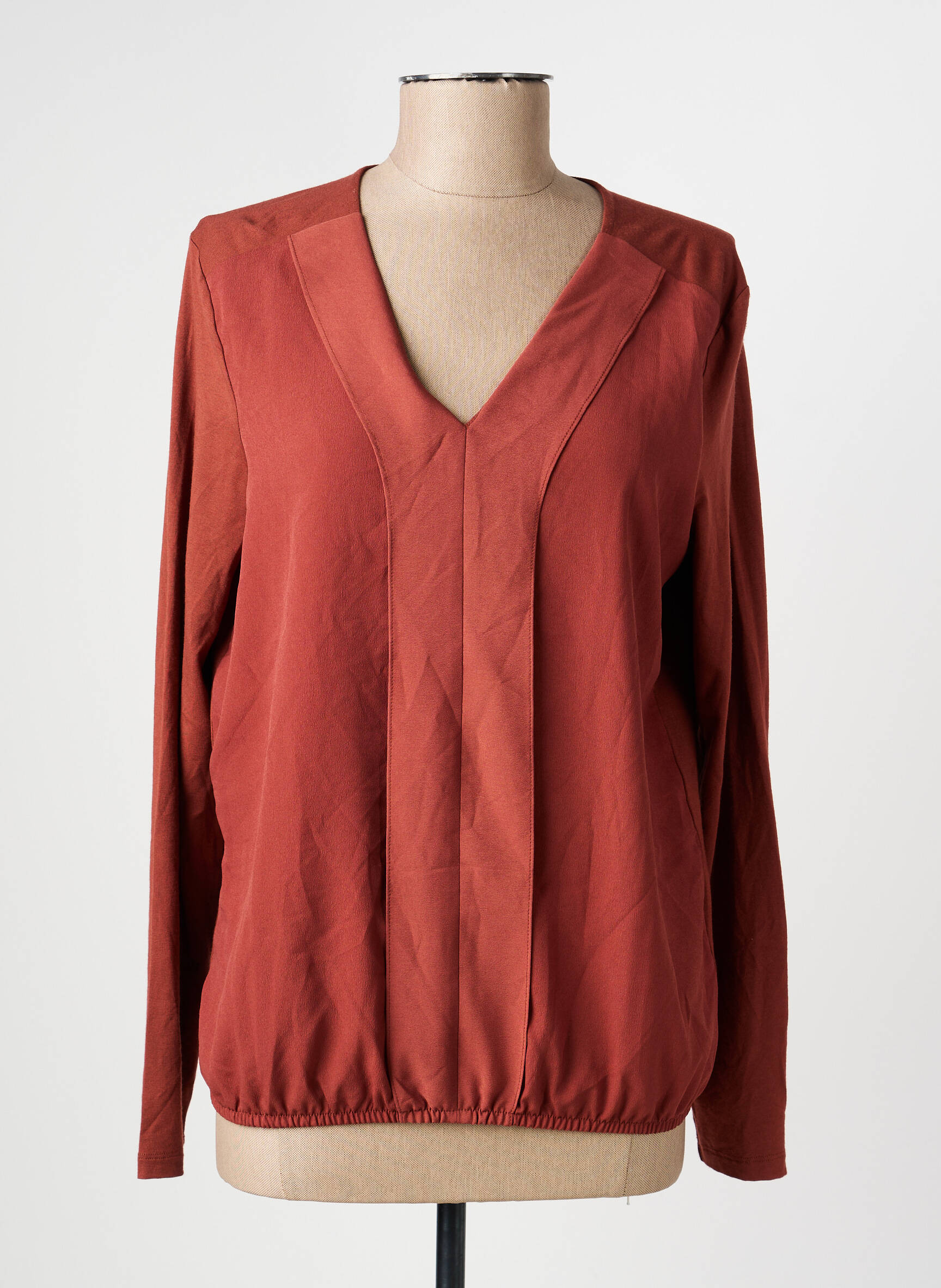 T-shirt manches longues manches longues marron OLSEN femme