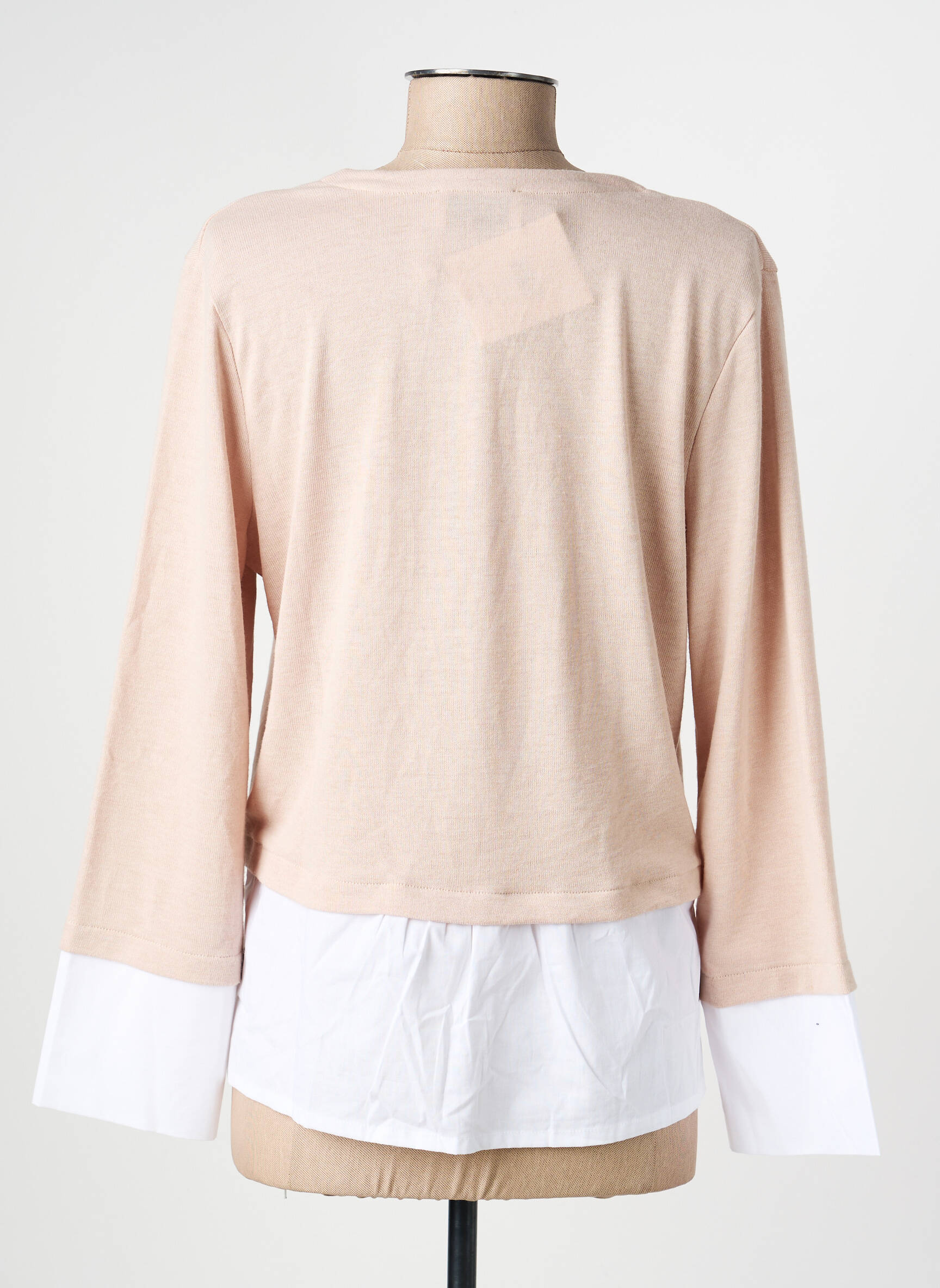 T-shirt manches longues manches longues beige GUITARE femme