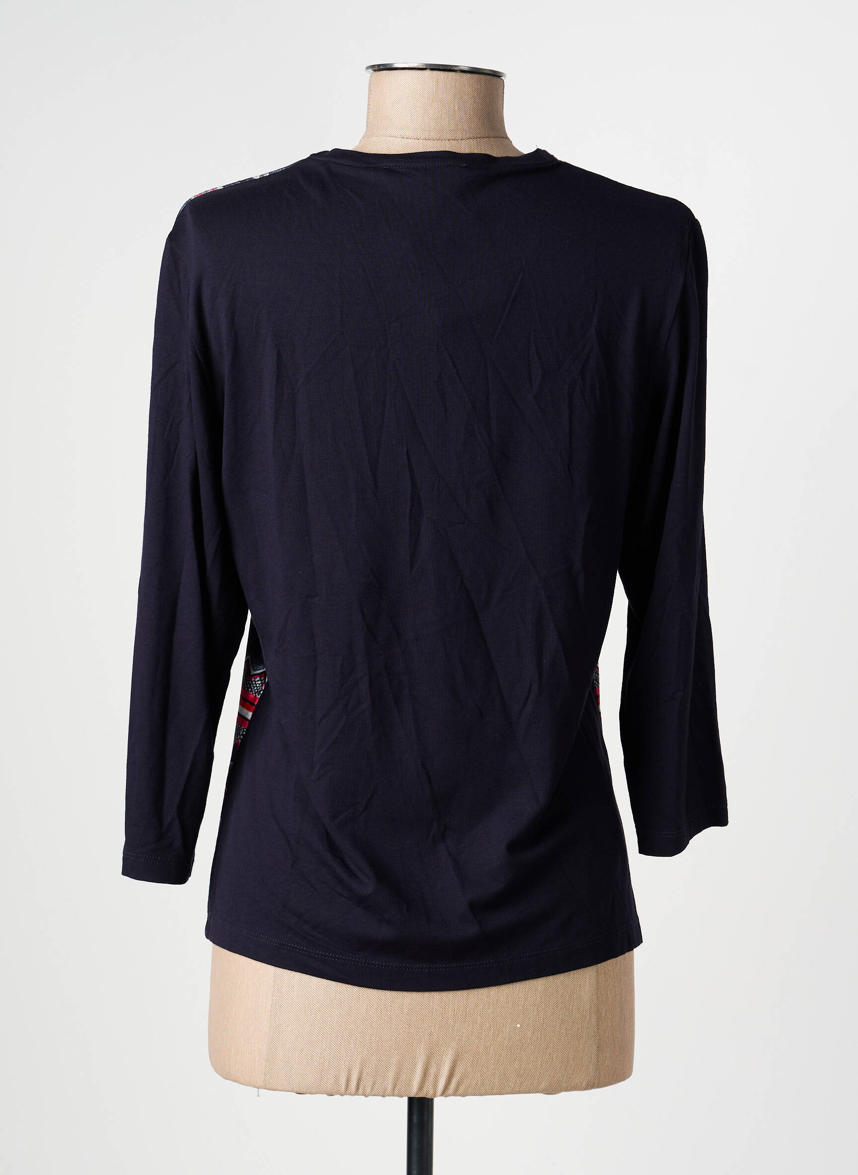 T-shirt manches longues manches longues bleu CHRISTINE LAURE femme