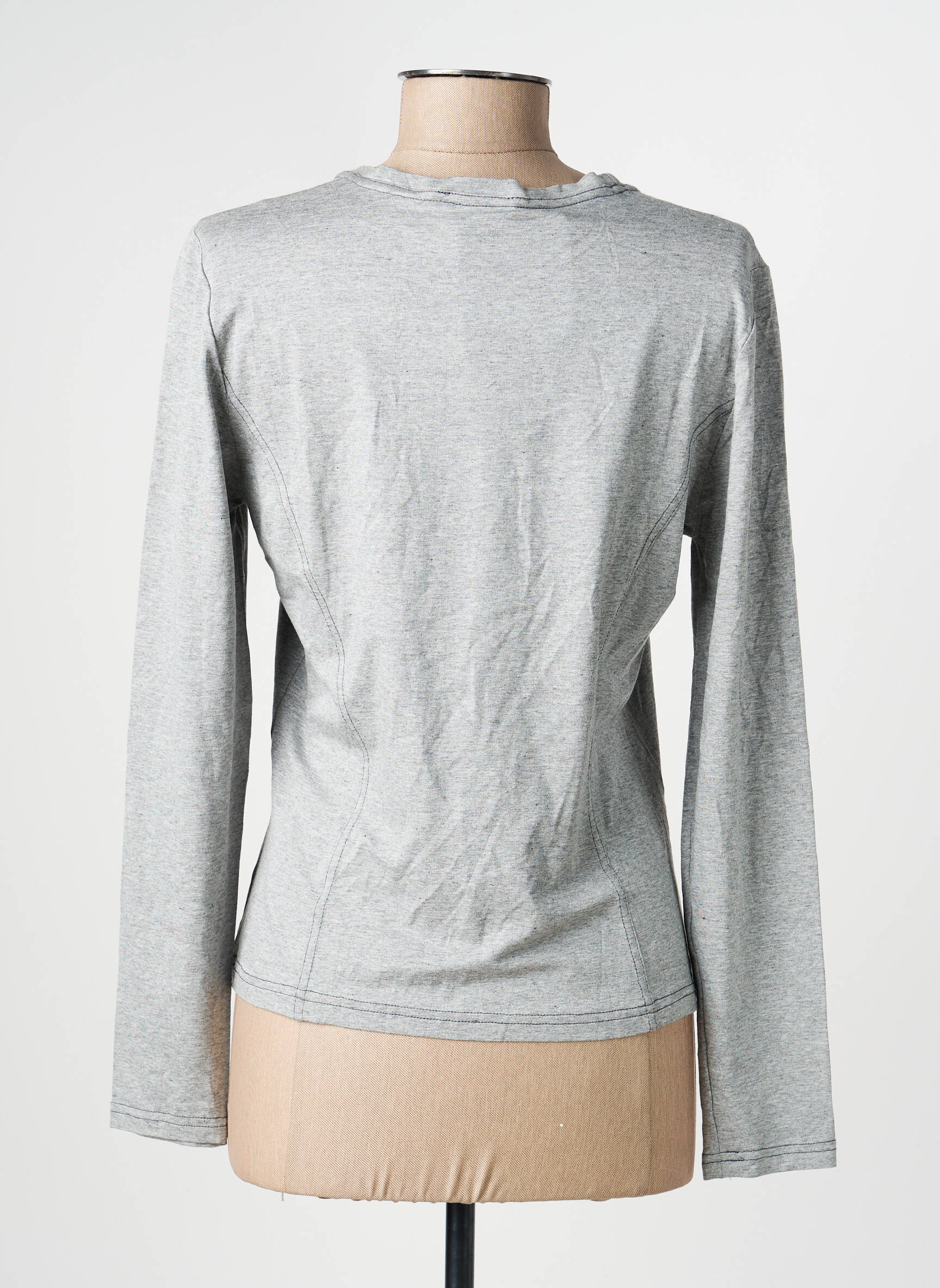 T-shirt manches longues manches longues gris PAUPORTÉ femme