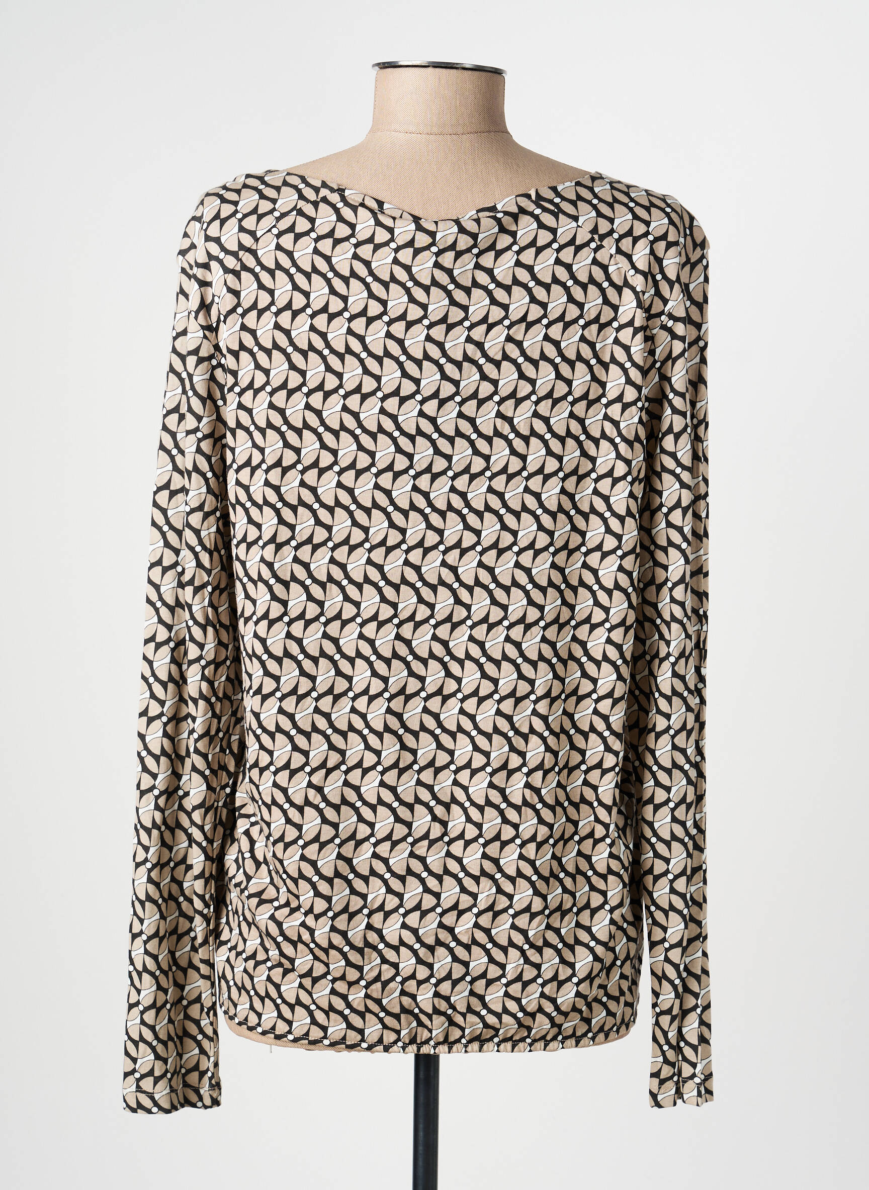 T-shirt manches longues manches longues beige OLSEN femme