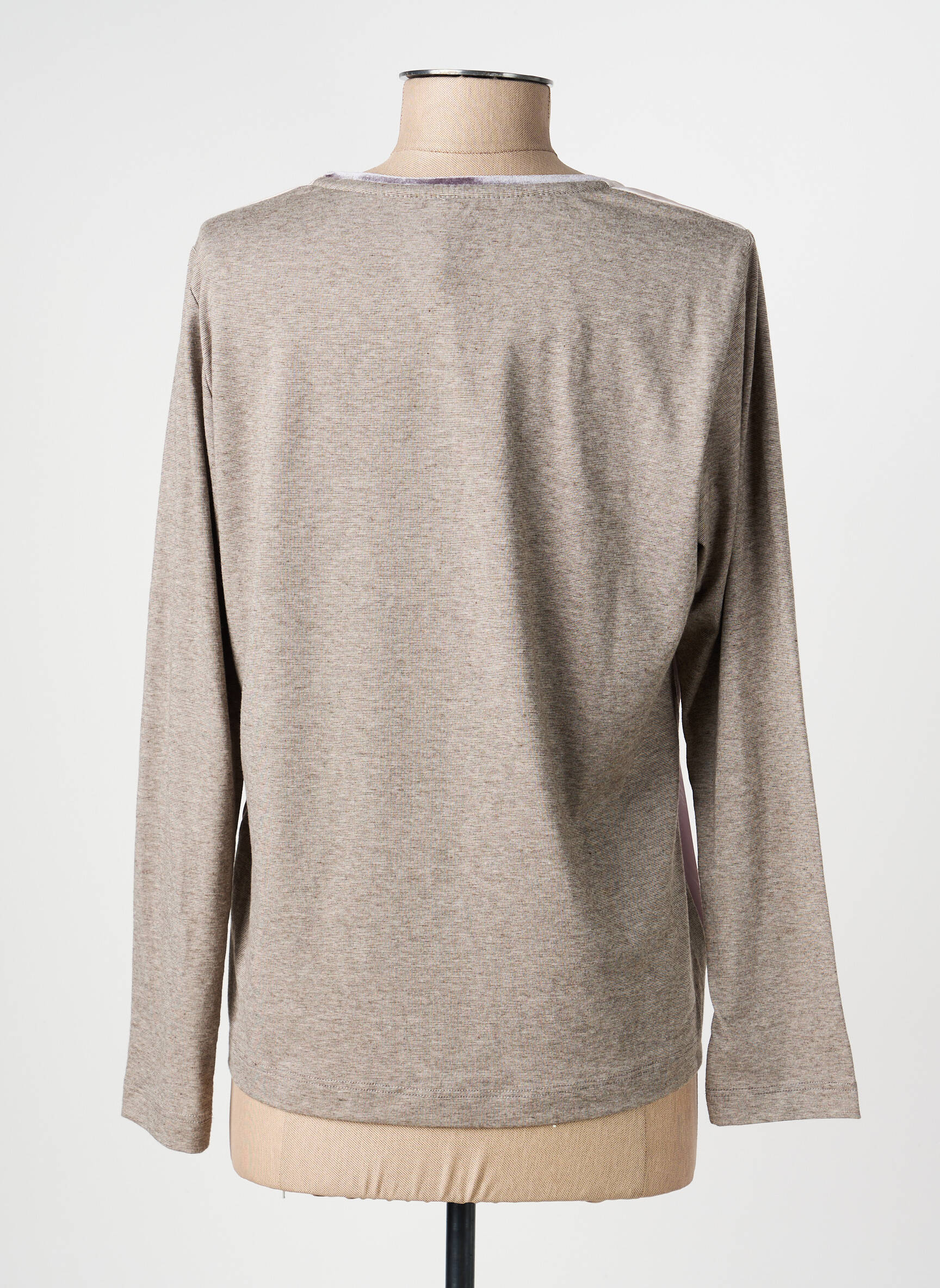 T-shirt manches longues manches longues marron RABE femme