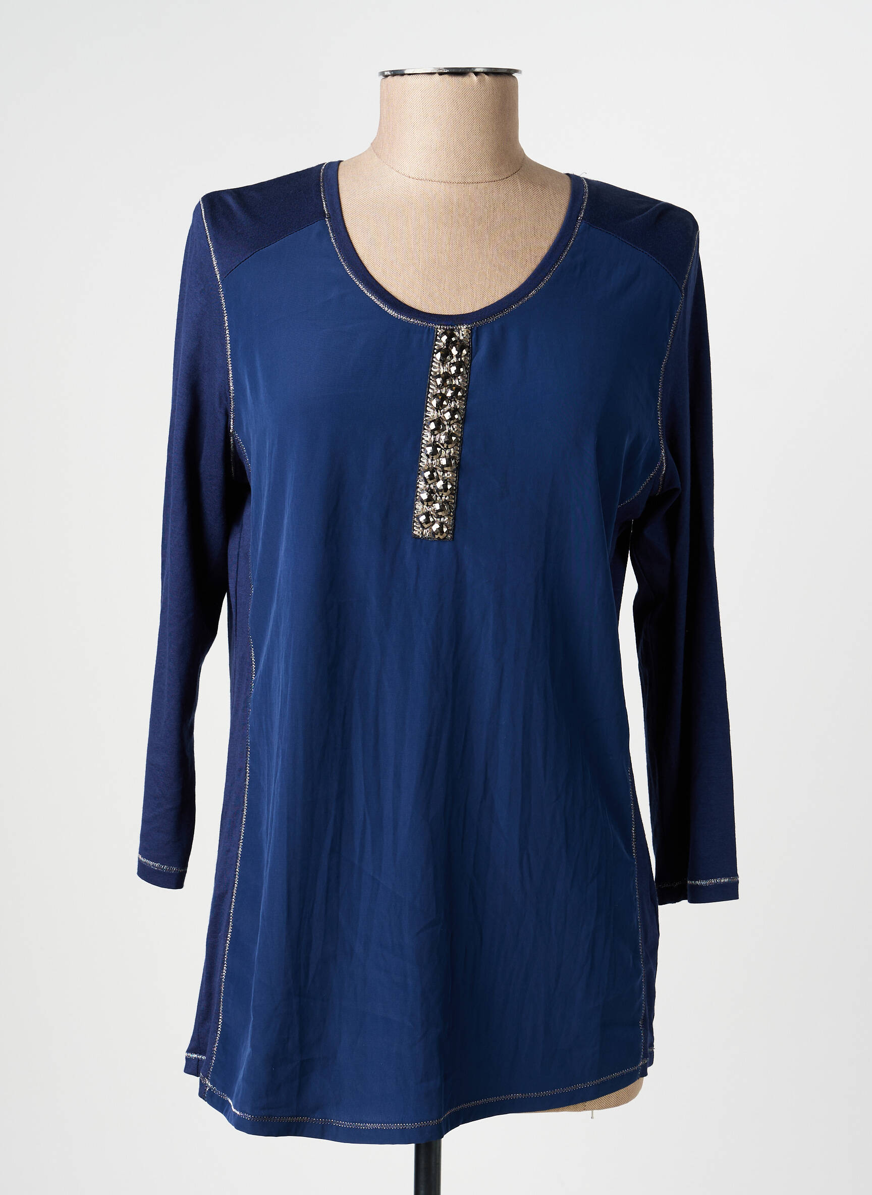 T-shirt manches longues manches longues bleu RABE femme