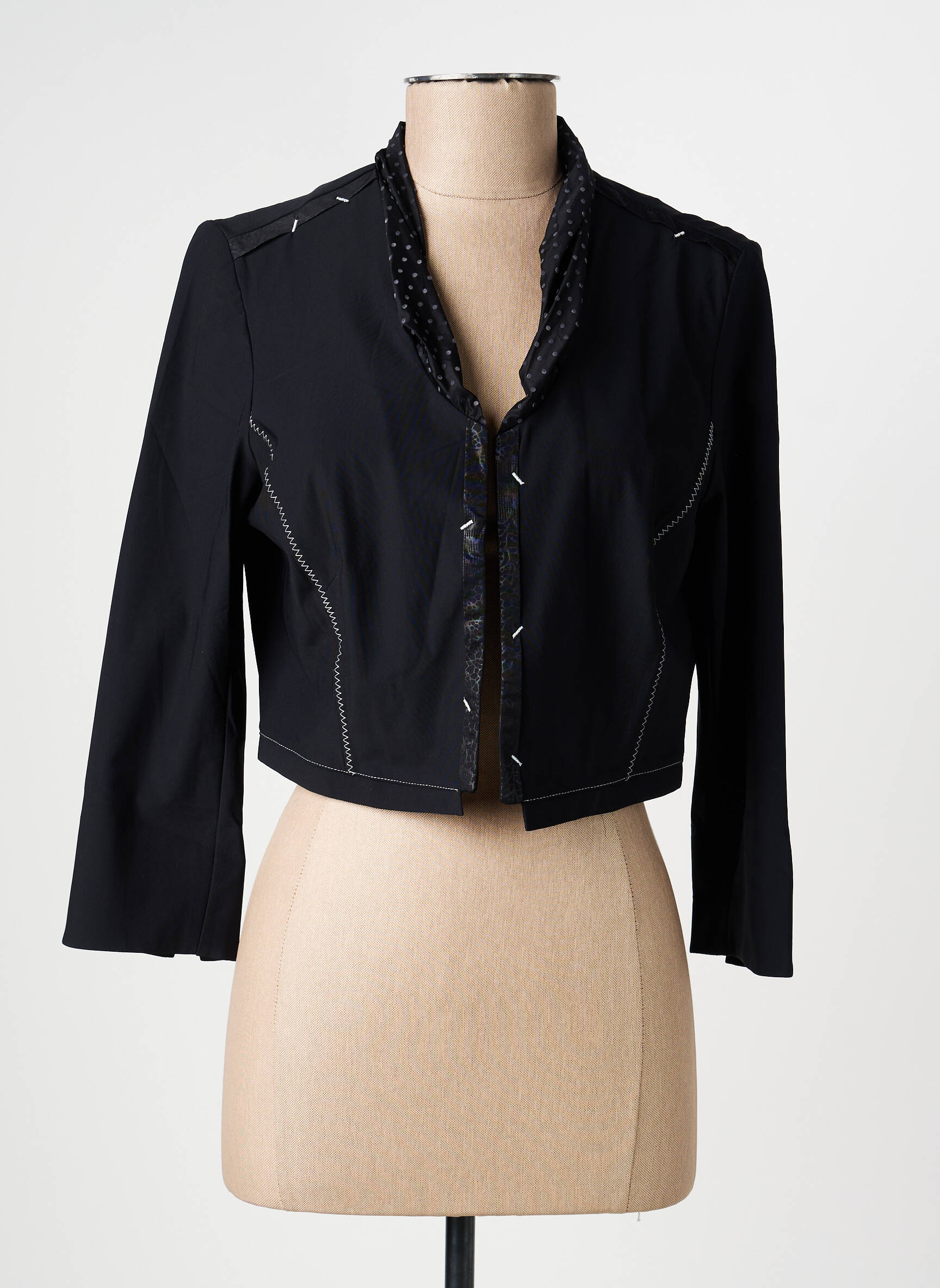 Veste casual coupe cintrée noir CHRISTINE LAURE femme