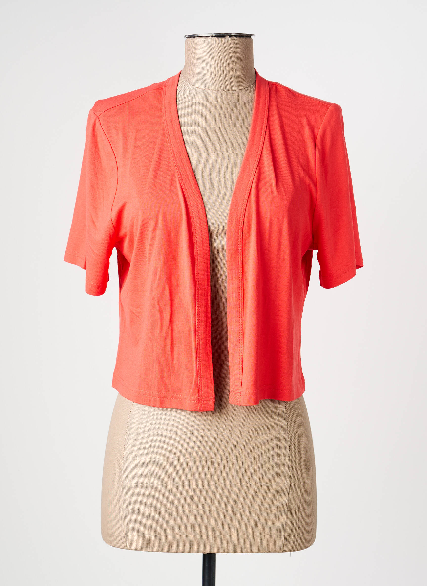Boléro maille fine orange CHRISTINE LAURE femme