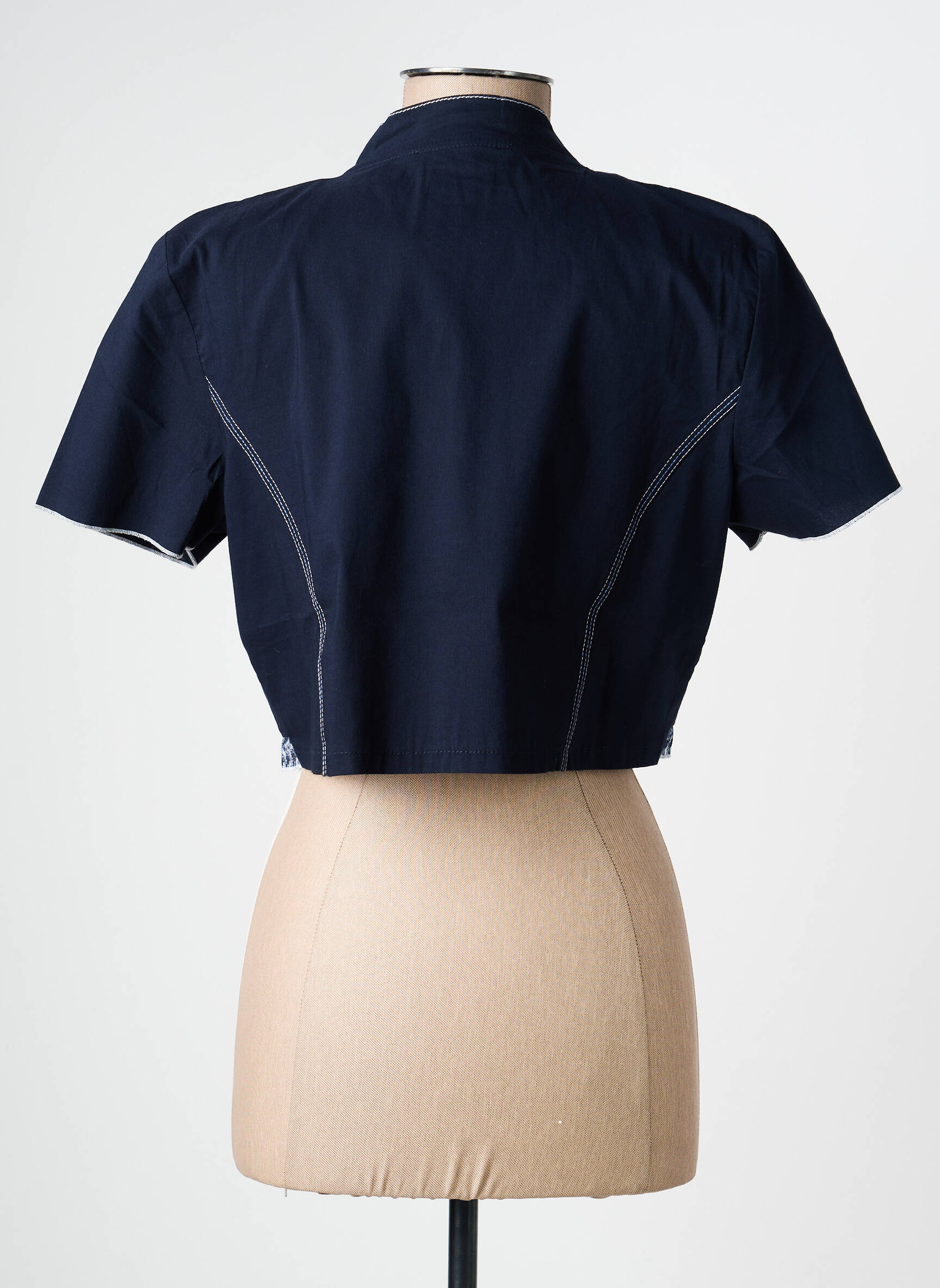 Veste casual coupe cintrée bleu CHRISTINE LAURE femme