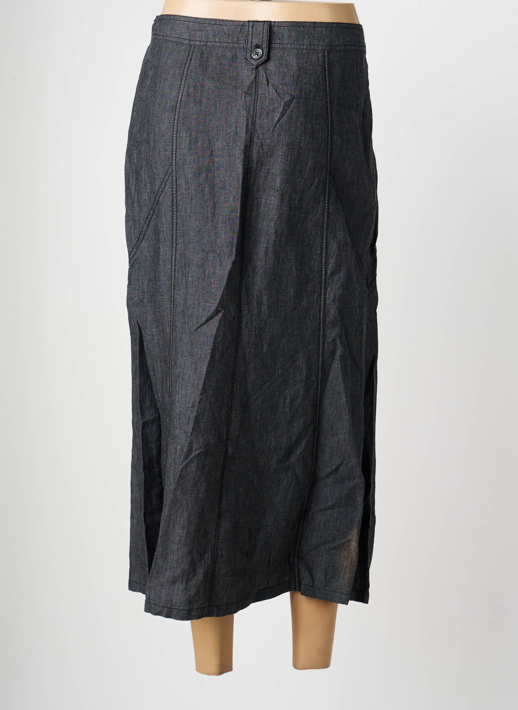 Jupe longue coupe droite gris OLSEN femme