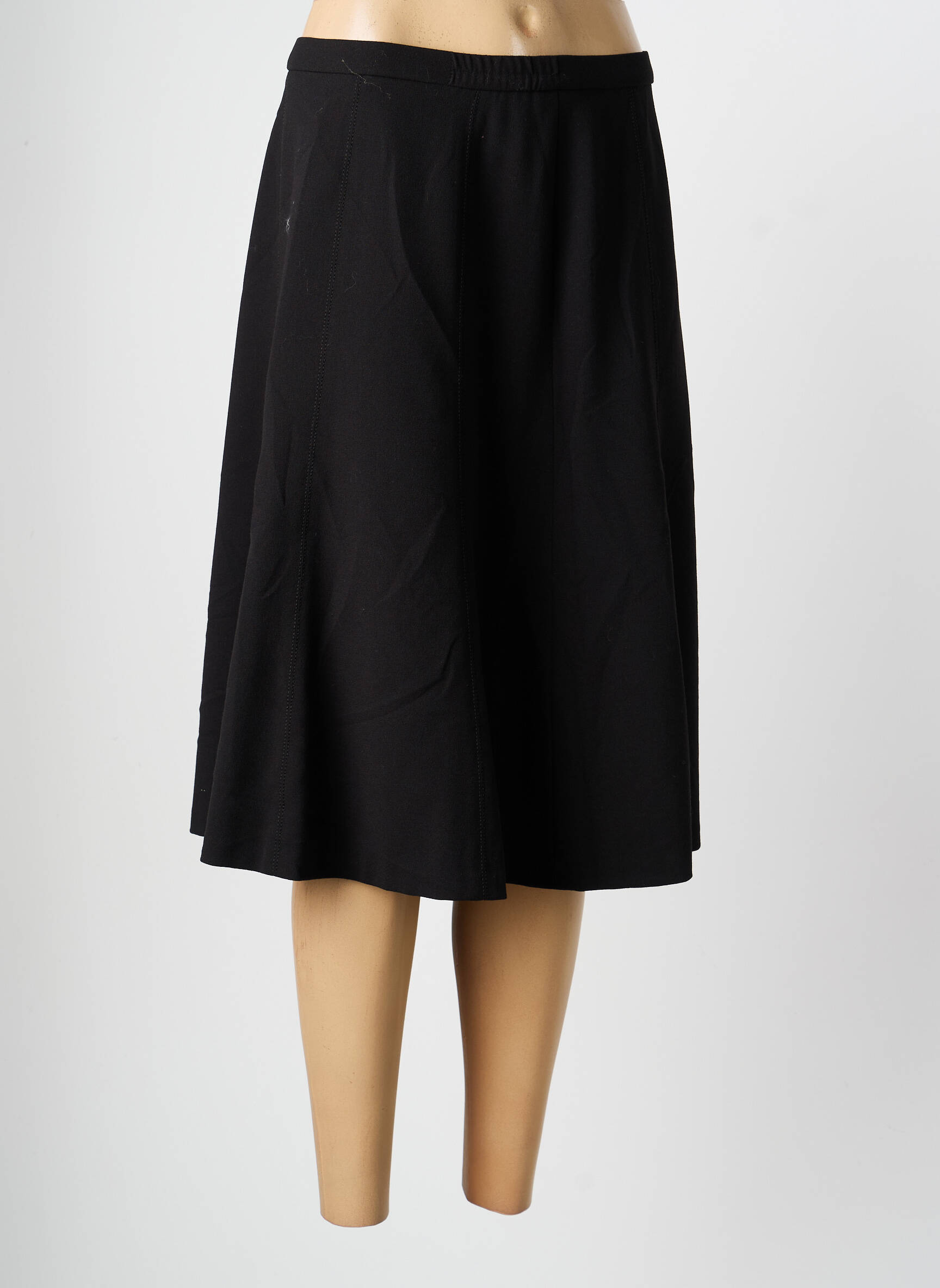 Jupe mi-longue stretch noir PAUPORTÉ femme