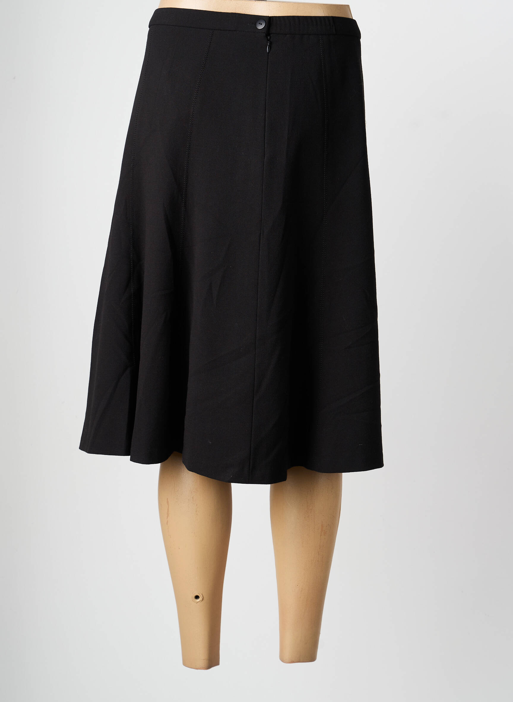 Jupe mi-longue stretch noir PAUPORTÉ femme