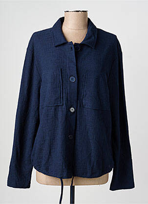 Chemisier coupe cintrée manches longues bleu RABE femme