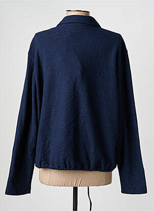 Chemisier coupe cintrée manches longues bleu RABE femme