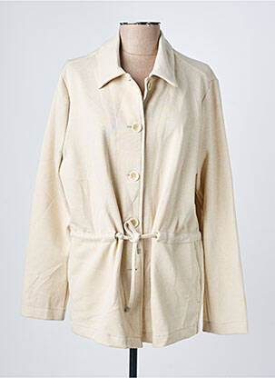 Veste casual col chemisier beige TONI femme