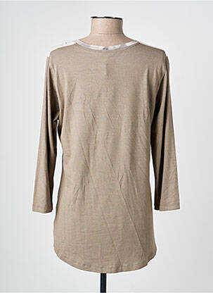 Top stretch manches longues beige THOMAS RABE femme