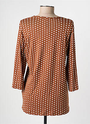 Top stretch manches longues marron OLSEN femme