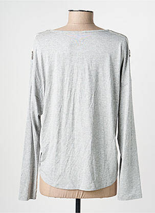 Top stretch manches longues gris THOMAS RABE femme