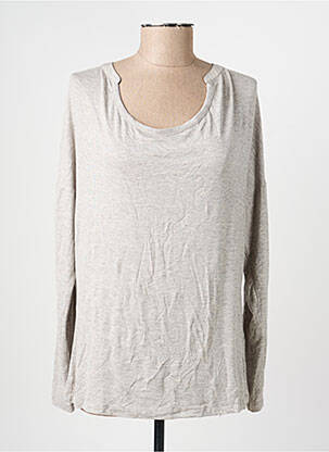 Top stretch manches longues gris OLSEN femme