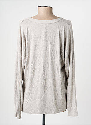 Top stretch manches longues gris OLSEN femme