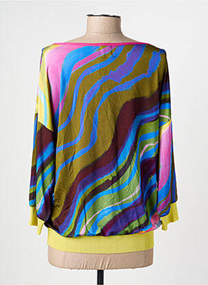 Top stretch manches longues vert ALDO MARTIN'S femme