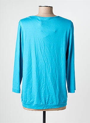 Top tissage crêpe manches longues bleu RABE femme