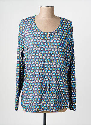 Blouse imprimé fantaisie manches longues gris FRANK WALDER femme