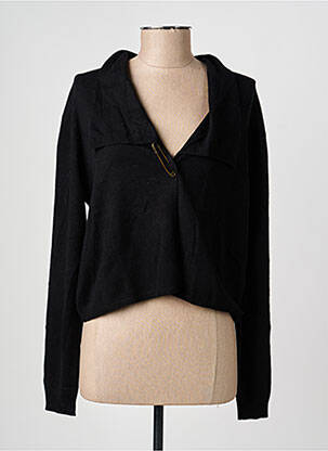 Gilet manches longues stretch noir KATMAI femme