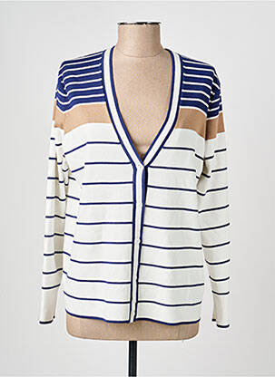 Gilet manches longues stretch blanc OLSEN femme