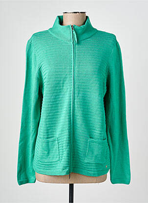 Pull coupe cintrée manches longues vert OLSEN femme