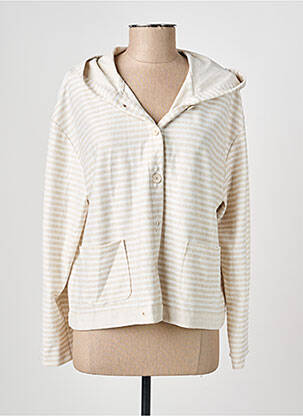Veste casual col rond beige GUITARE femme