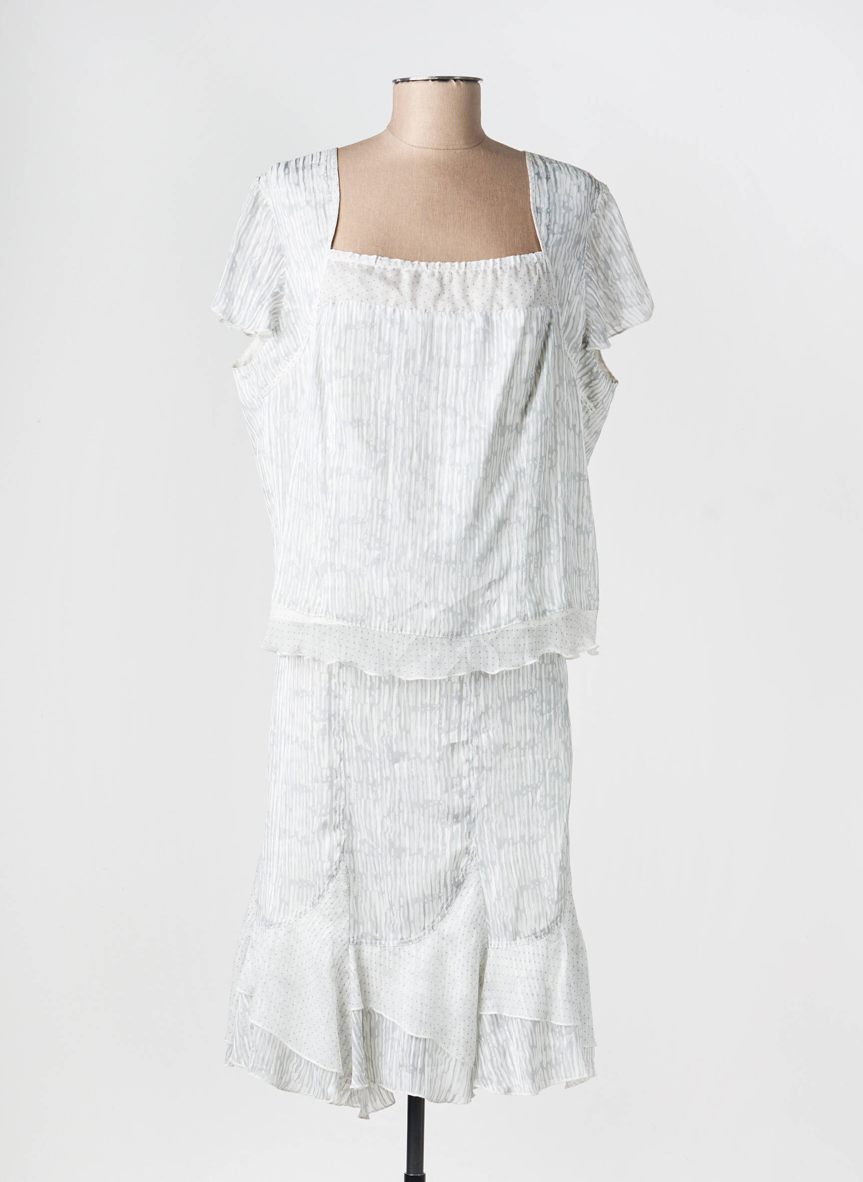 Ensemble jupe coupe cintrée gris PAUPORTÉ femme