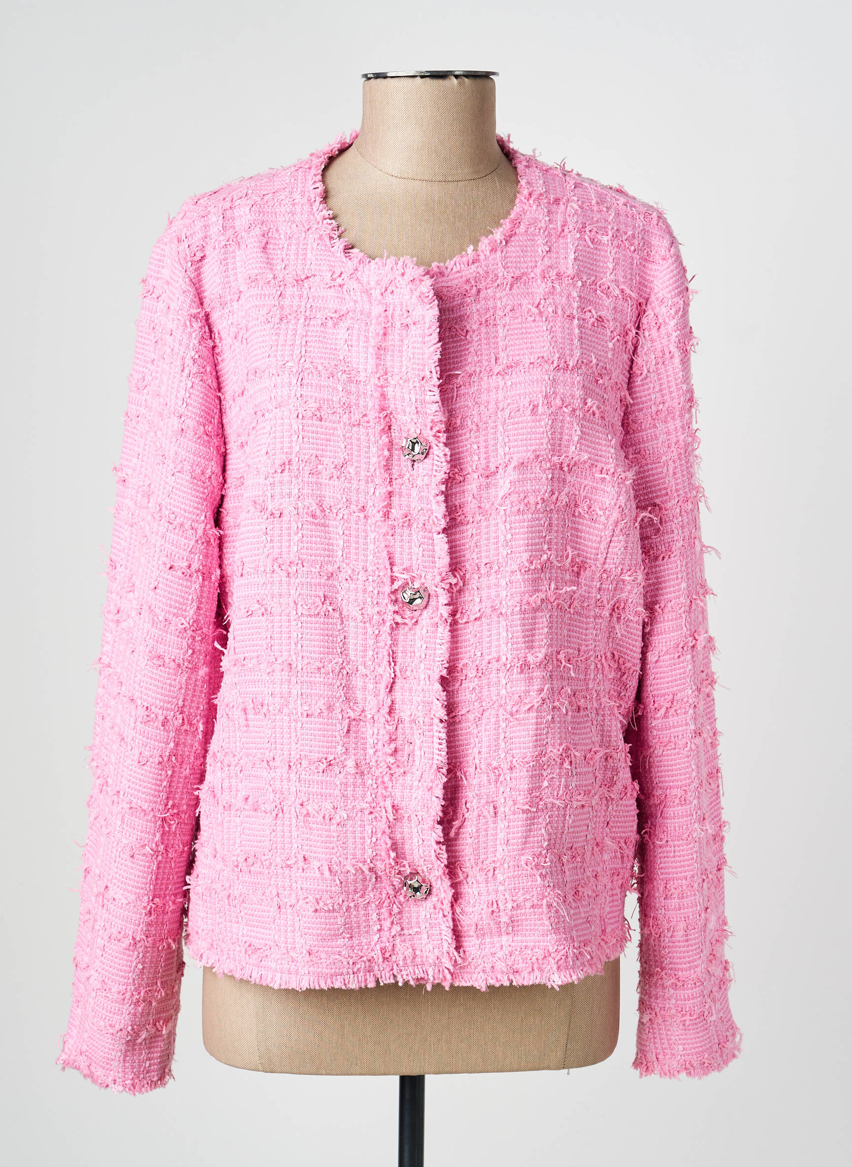 Veste casual col rond rose RABE femme