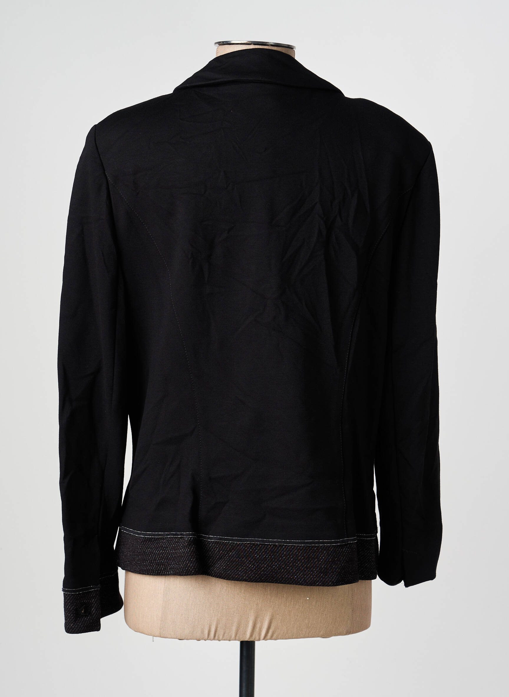 Veste casual poches noir CHRISTINE LAURE femme