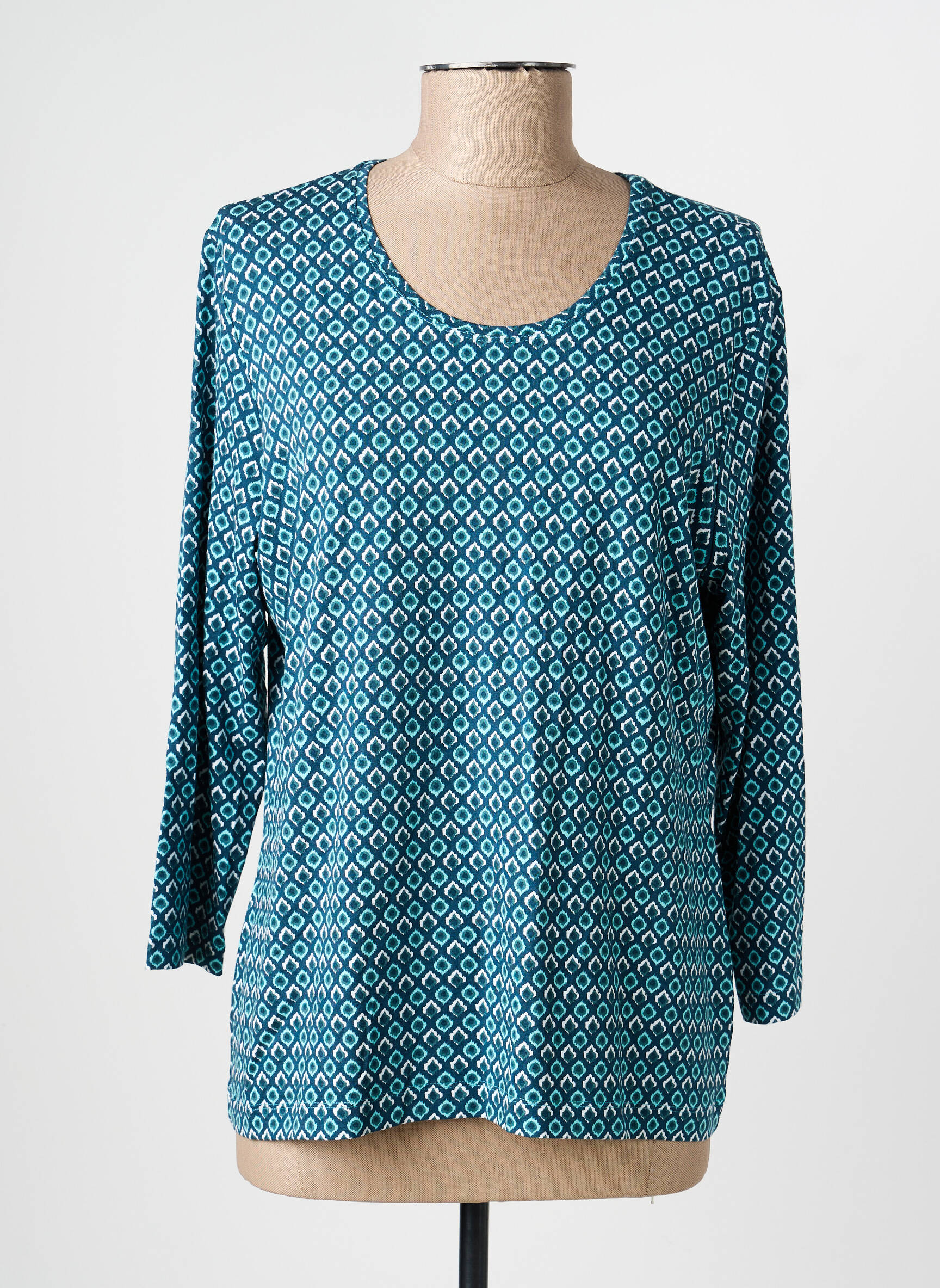 Top stretch manches longues bleu RABE femme