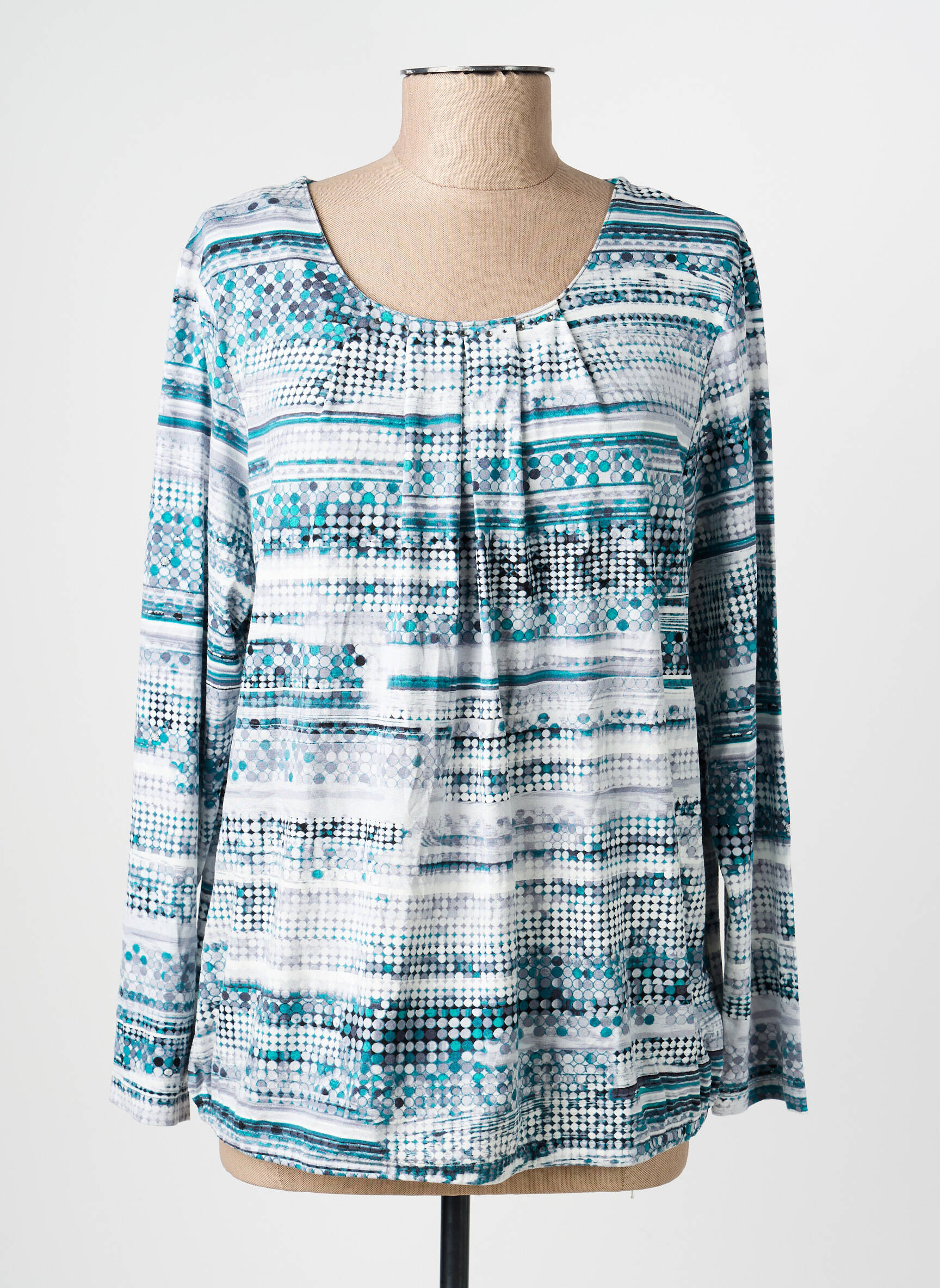 Top stretch manches longues bleu RABE femme
