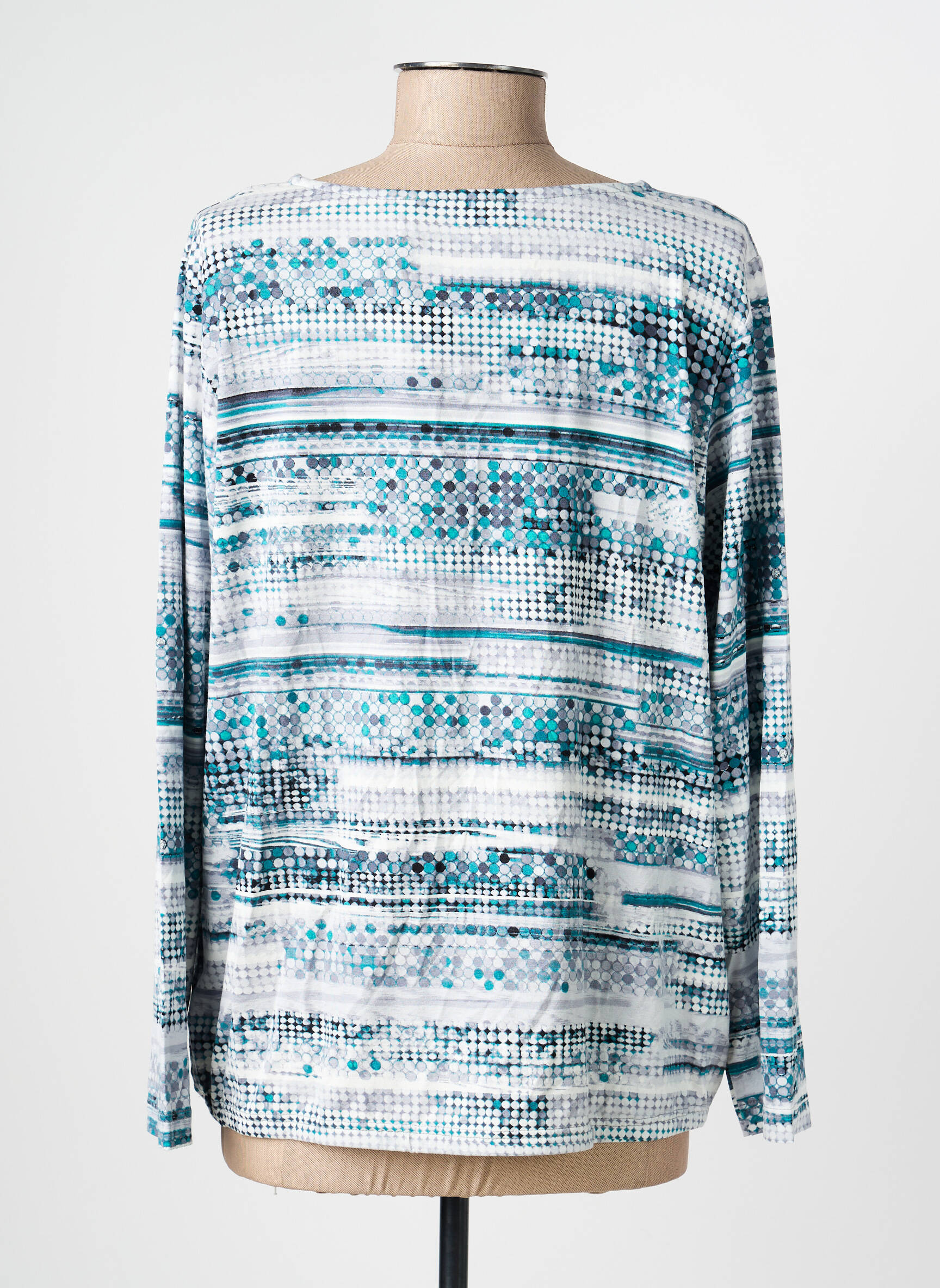 Top stretch manches longues bleu RABE femme
