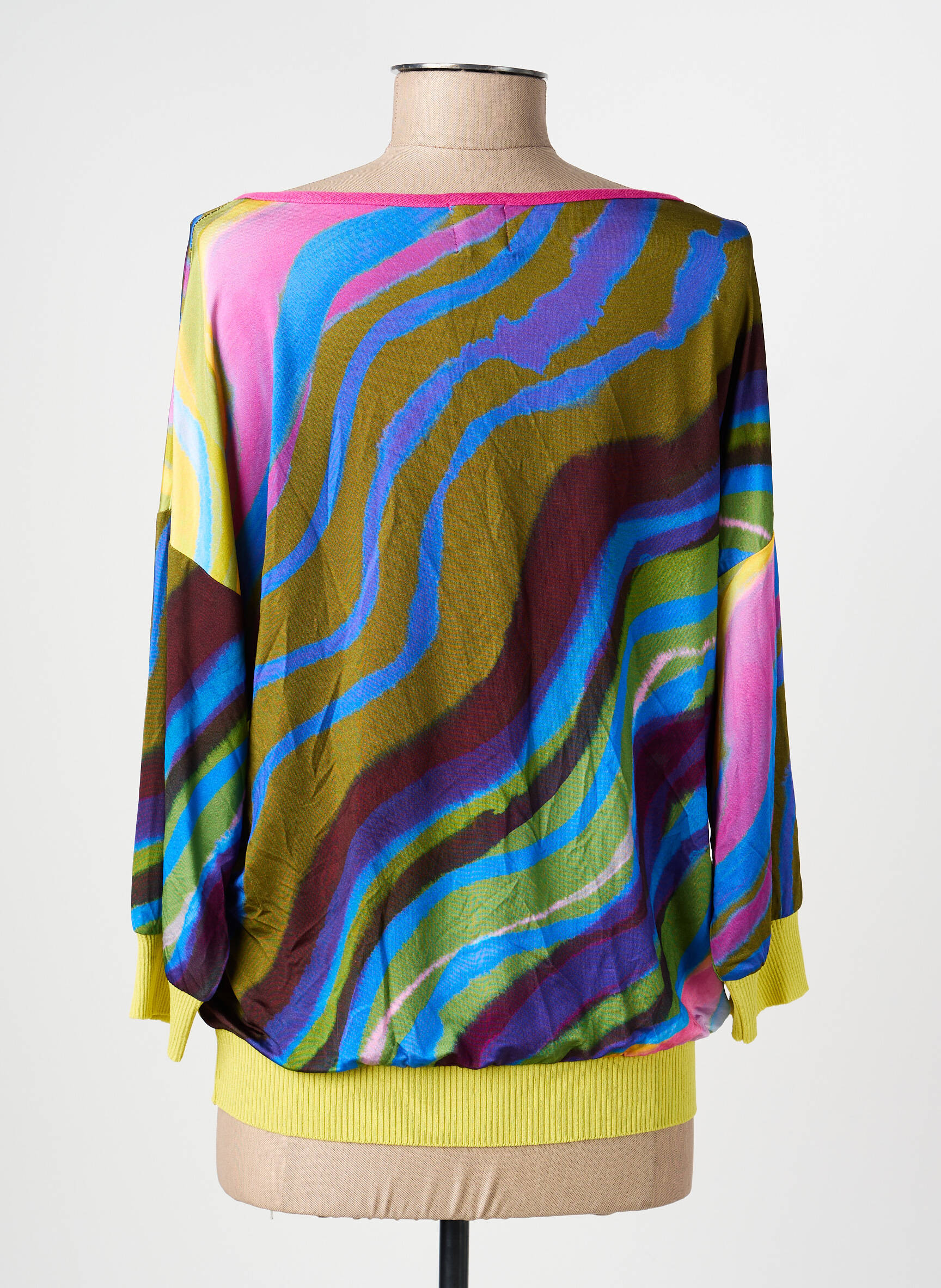 Top stretch manches longues vert ALDO MARTIN'S femme