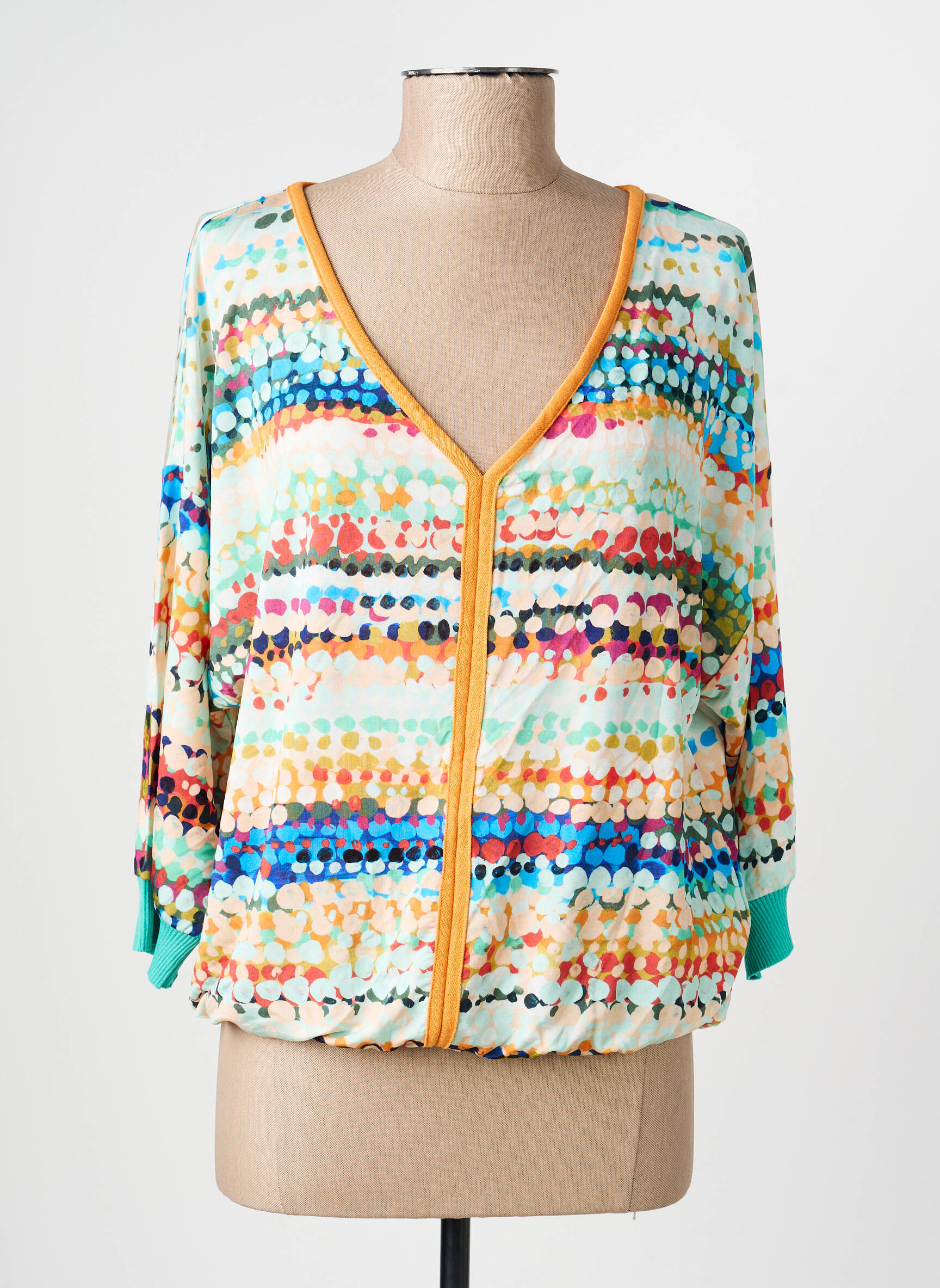 Top stretch manches courtes orange ALDO MARTIN'S femme