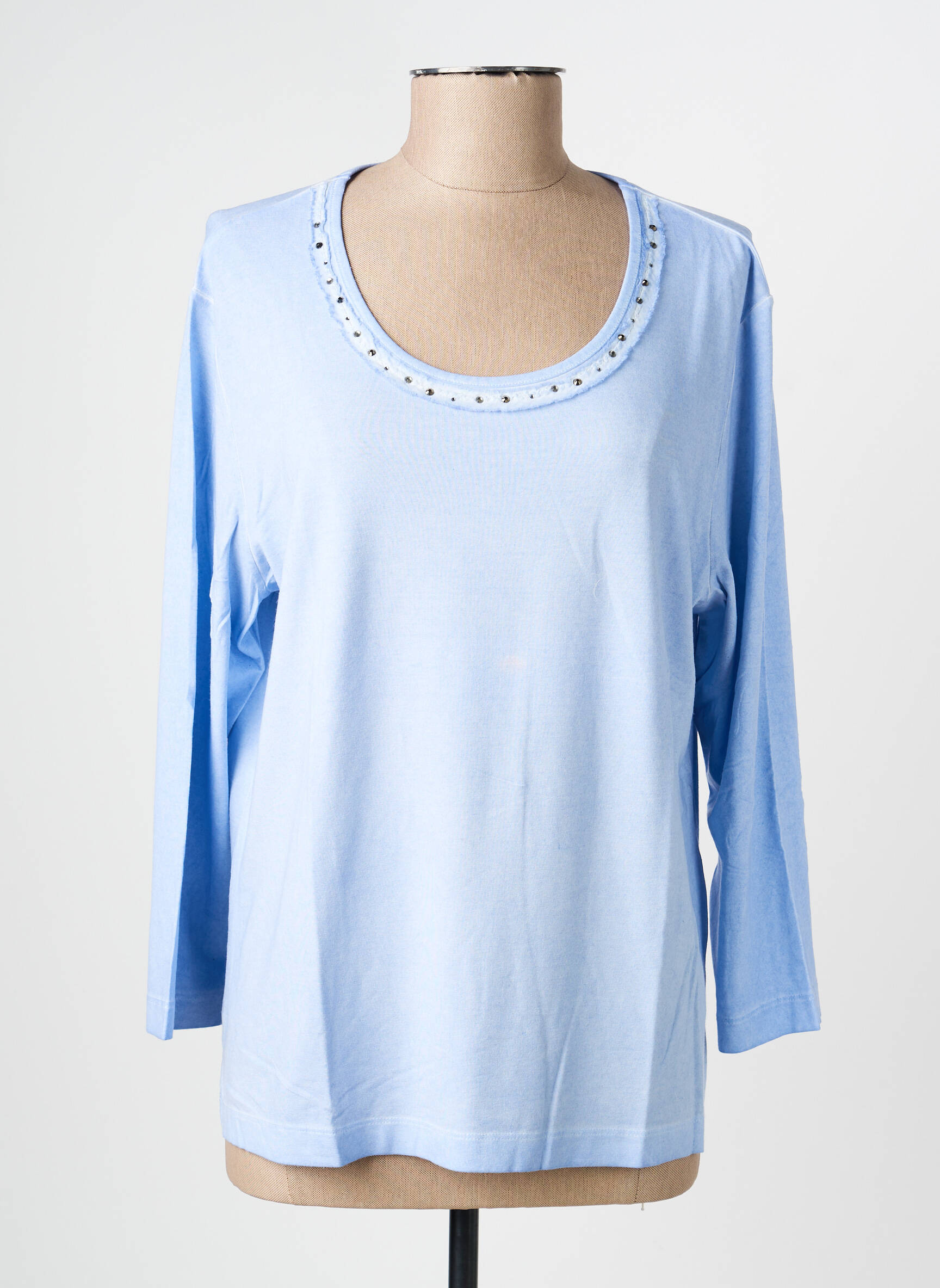 Top stretch manches longues bleu RABE femme
