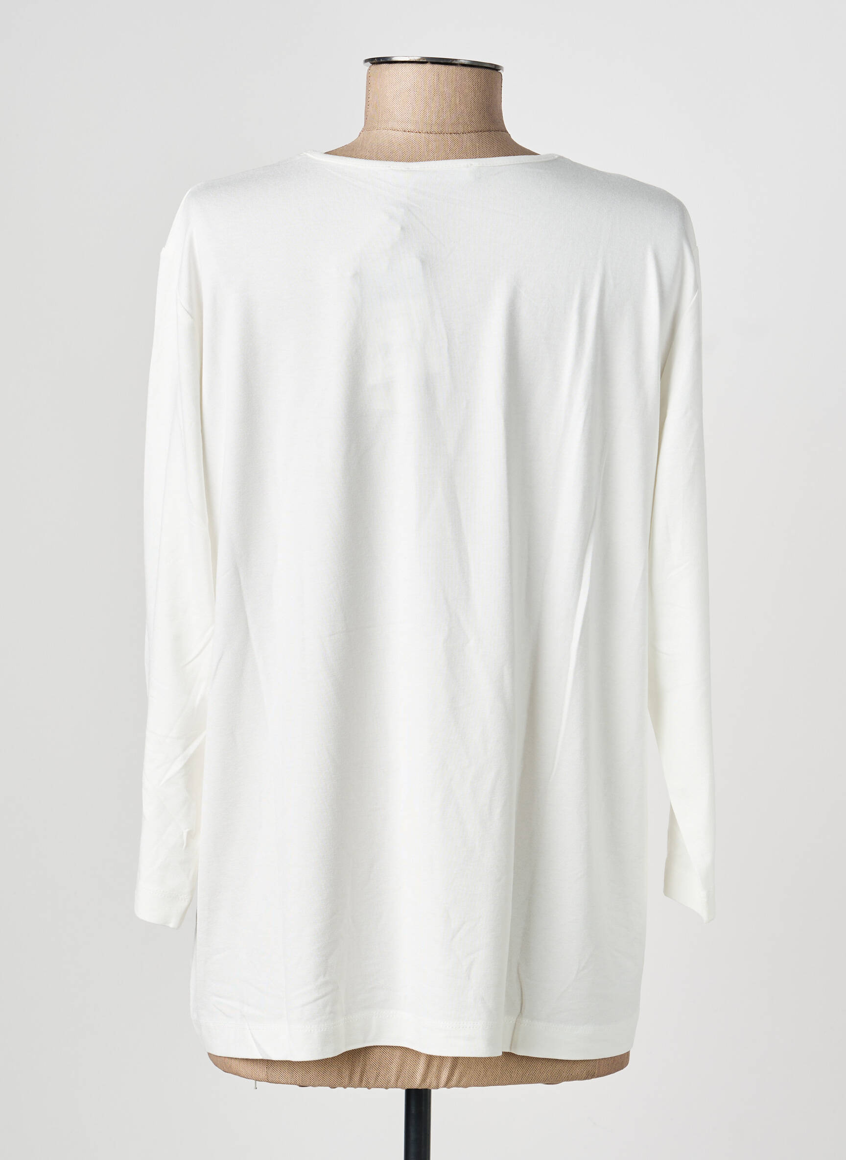 Top stretch manches longues blanc RABE femme